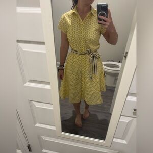 Yellow Patterned Dress
